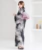 Yukata Heiko Japanese 5 Piece Rangiku Examination on a Moonlit Night [Dita] Women's Set, Easy, Obi, Retro, Black, Blue, Navy, Simple, Style, Set, 1.
