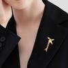 Adorable Japanese Giraffe Brooch: Trendy Lapel Pin for Sweaters and Suits