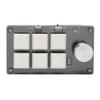 6 Key Mini Keypad with Knob Blue Switch Wired USB Wireless Bluetooth Dual Mode Connection DIY Programmable Mechanical
