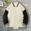 Spring and Autumn Men's Jacket Baseball Jersey Loose and Versatile Color Matching Casual Trend Handsome Jacket