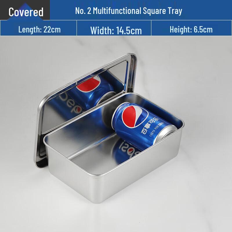 304 Stainless Steel Flat-Bottom Rectangular Baking Tray