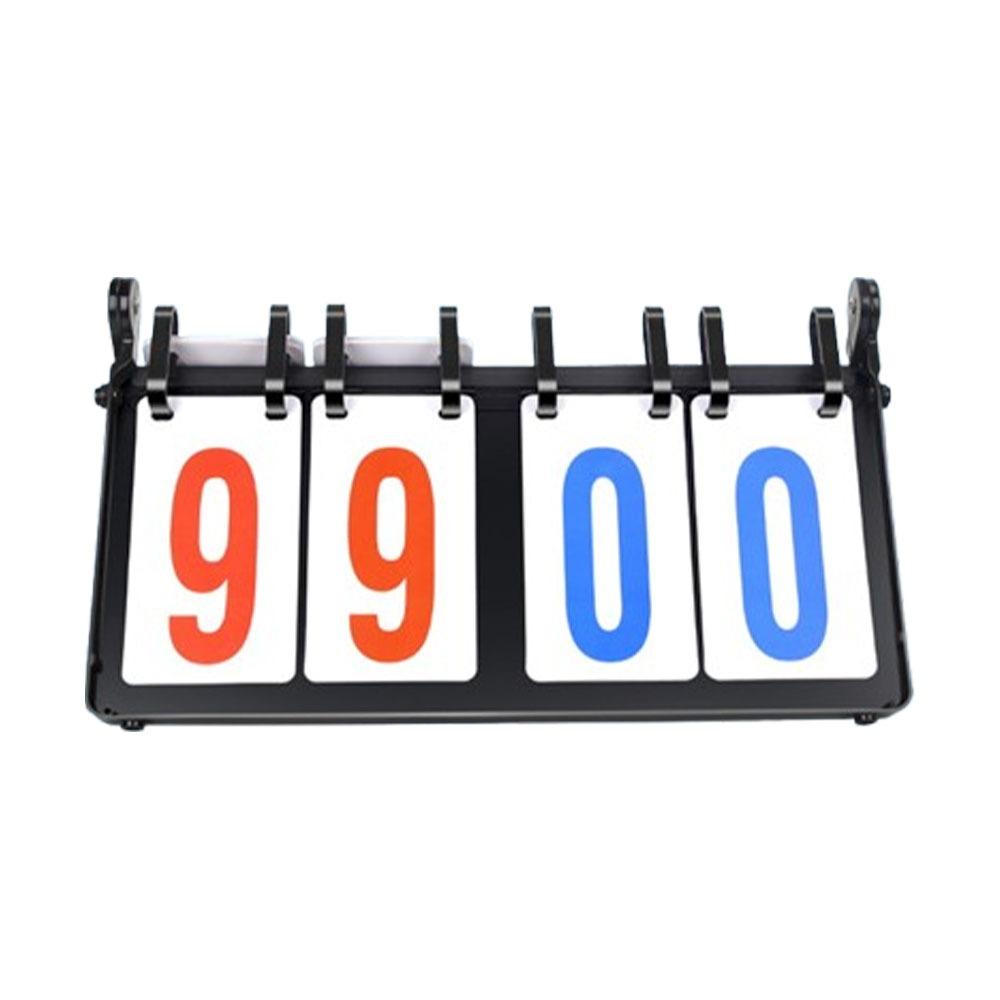 

Plastic Flip Scoreboard 4-Digit Digital Score Counter Tabletop Scoreboard Competition Use Style 1