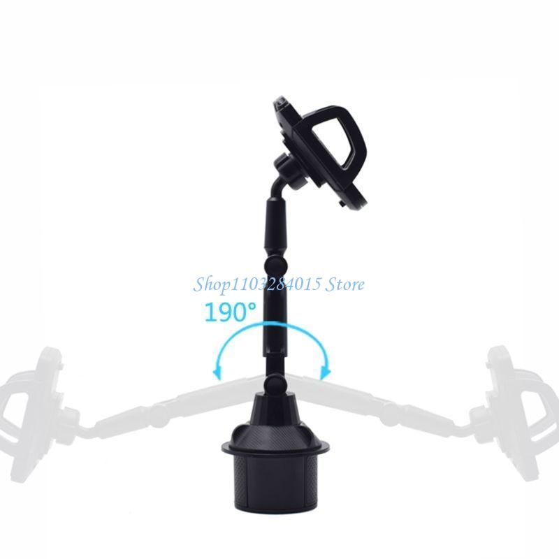 R6FF Universal Car Cup Holder Tablet Mount Stand 360° Adjustable for Mobile Cell Phone Auto GPS Bracket Interior Accessories