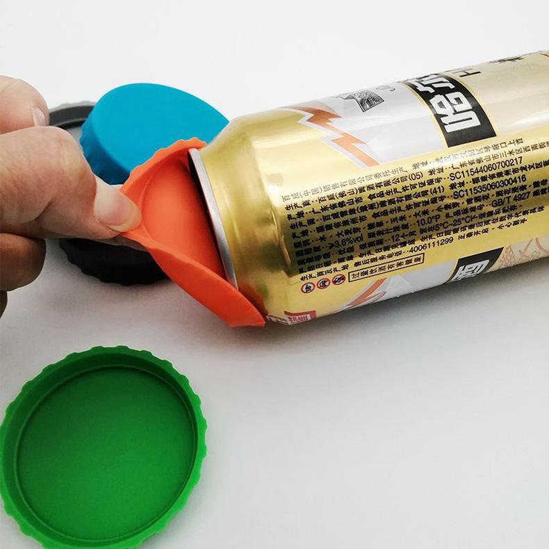 The New Best-selling Silicone LIDS for Cans Soda Cans Cups Cola Seals and Beer Bottles Are Reusable and Easy To Use Cup Holders 5