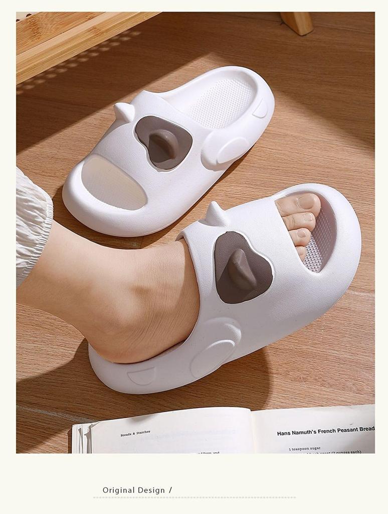 Pupule Holomua Platform Cat Room Cat Indoor Cute Japanese Shoe Women's Sandals/Slippers, Shoes, Shoes, Balcony, Toilet, (White, Sizes, Adult,