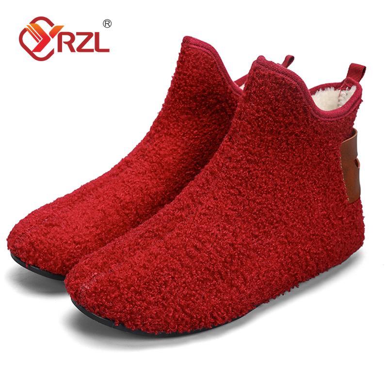YRZL Men's Cotton Shoes Autumn Winter Home Shoe Light Soft Comfortable Man Loafers Shoes Warm Anti-skid High Quality Men Shoes