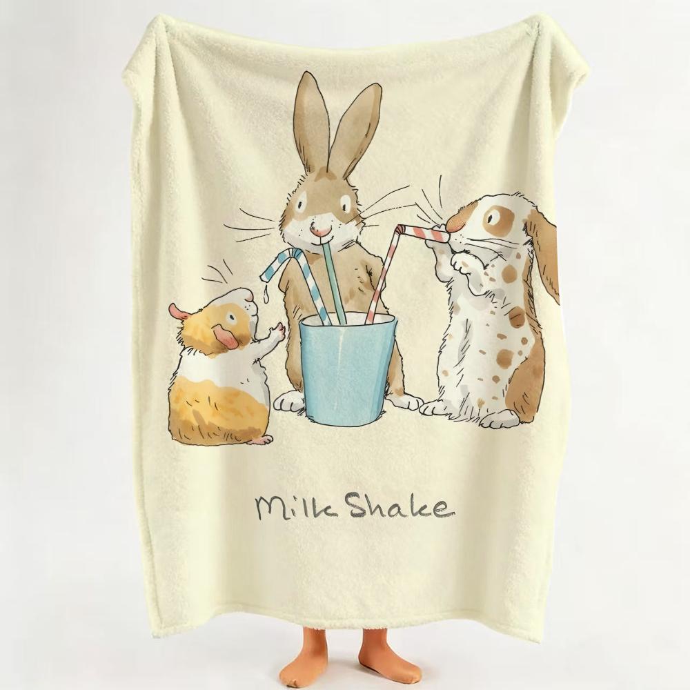 PictureBook G Guess How Much I Love You Throw Flannel Throw Blanket Suitable for Sofa Living Room Bedroom