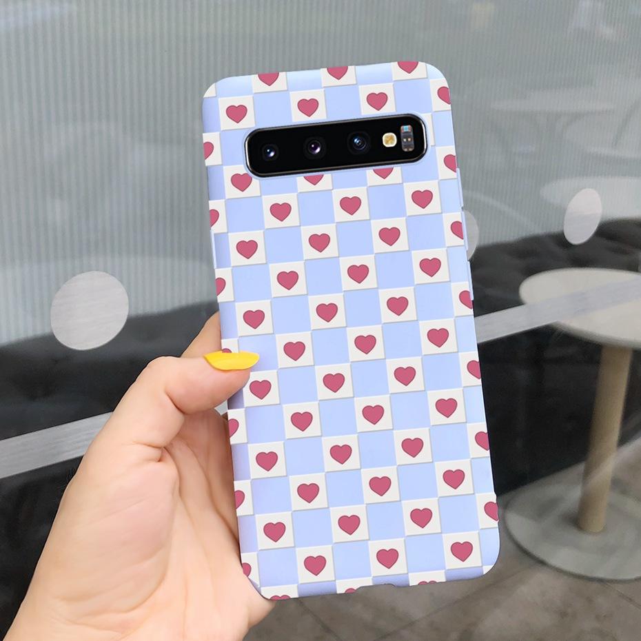 Silicon Case For Samsung Galaxy S10 Plus Phone Cover Samsung S10 S 10 S10e Flower Soft TPU Funda GalaxyS10 10e S10Plus Couqe