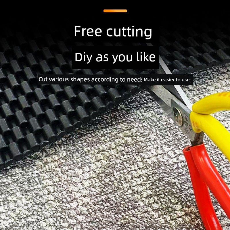 Universal Car Floor Mats, Customizable and Easy to Clean, DIY Car Carpet-Style Rubber Non-Slip Universal Floor Mats