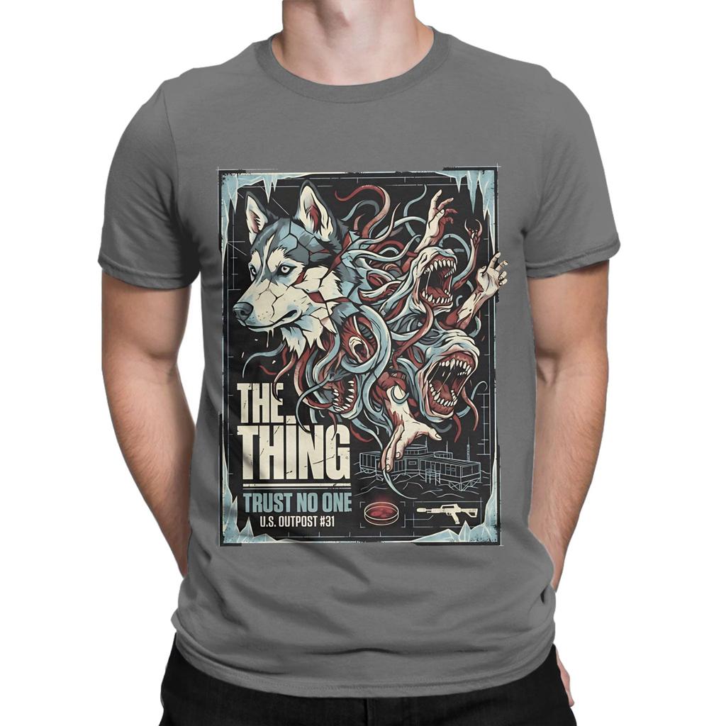The Thing 1982 Antarctic Horror Classic Novelty 100 Cotton TShirt the thing Tees Tops For Unisex