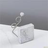 Compactly Metal Toothbrush Holder Storage Organizers With Stable Marble Bottom