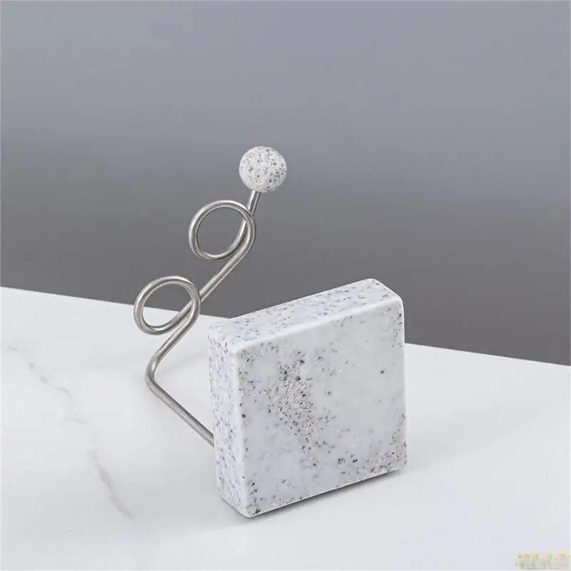 Compactly Metal Toothbrush Holder Storage Organizers With Stable Marble Bottom
