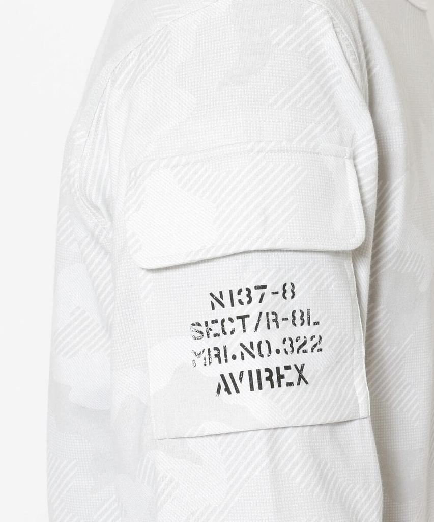 AVIREX LONG SLEEVE FATIGUE CREW NECK 6113448 XXL 009 BLACK T-SHIRT Men's