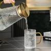 Japanese Style Hammered Glass Cups with Handle