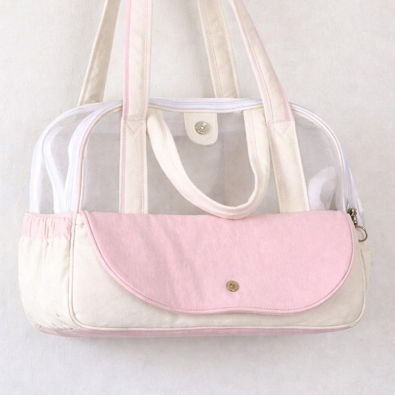 Portable Summer Pet Bag with Breathable Mesh and Large Capacity Pet Shoulder Bag Small Animal Carrier