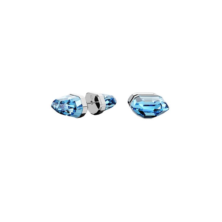 Swarovski Fashionable Elegant Rhodium Plated Lucent Earrings Women earrings 5626606 Blue,F