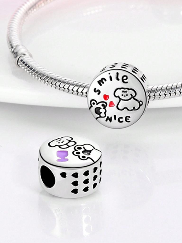 Charms Plata Family Love Beads Charm Copper Plated Fit Charms Copperoriginal Bracelet For Jewelry Making Diy Charm