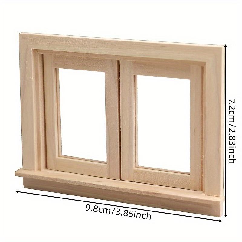 

Миниатюрная деревянная оконная рама в масштабе 1/12 с раздвижными стеклянными створками, модель, украшение - DIY миниатюрный реквизит для фотографии - Сезонный декор - Идеальный подарок 1PC