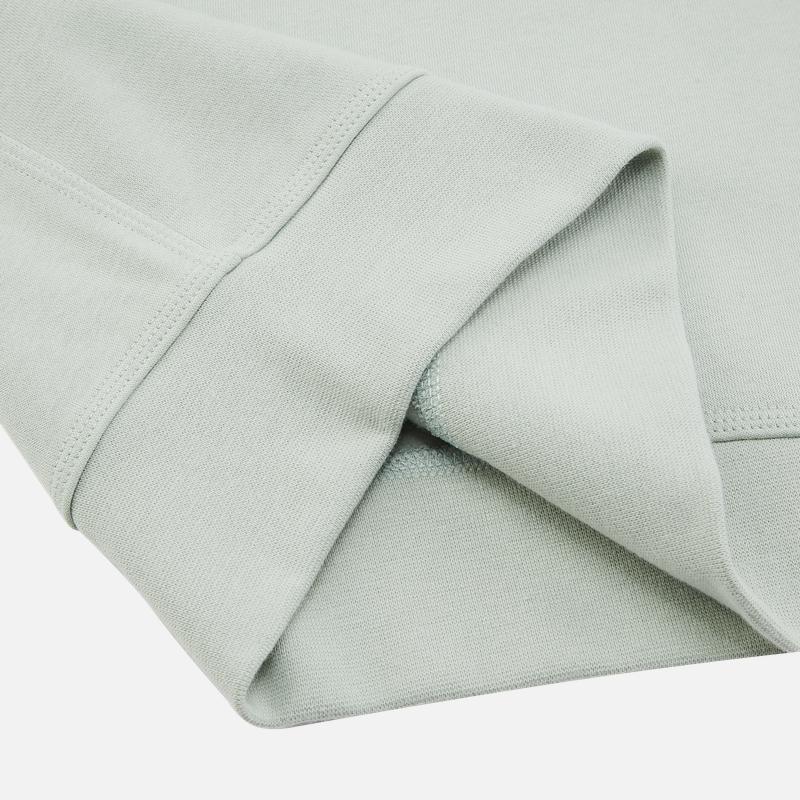 Nike Embroidered Logo Solid Crew Neck Pullover Fleece Sweatshirt Men Tops Teal FB7666-003