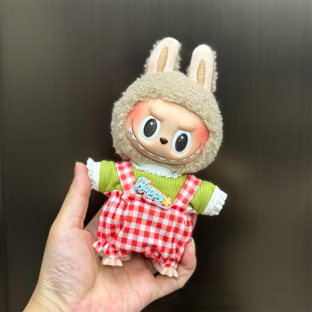 For 17cm Labubu Doll Clothes Fashion Clothes Hoodies Doll Clothes Color Match Hoodies Dolls Accessories Cute Decoration Little Cloths