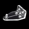 Plastic Hold Down Brackets, 12 Pcs 1” Clear Plastic Blinds Hooks Blind Holder Replacements for Horizontal Blinds Shades Windows Doors