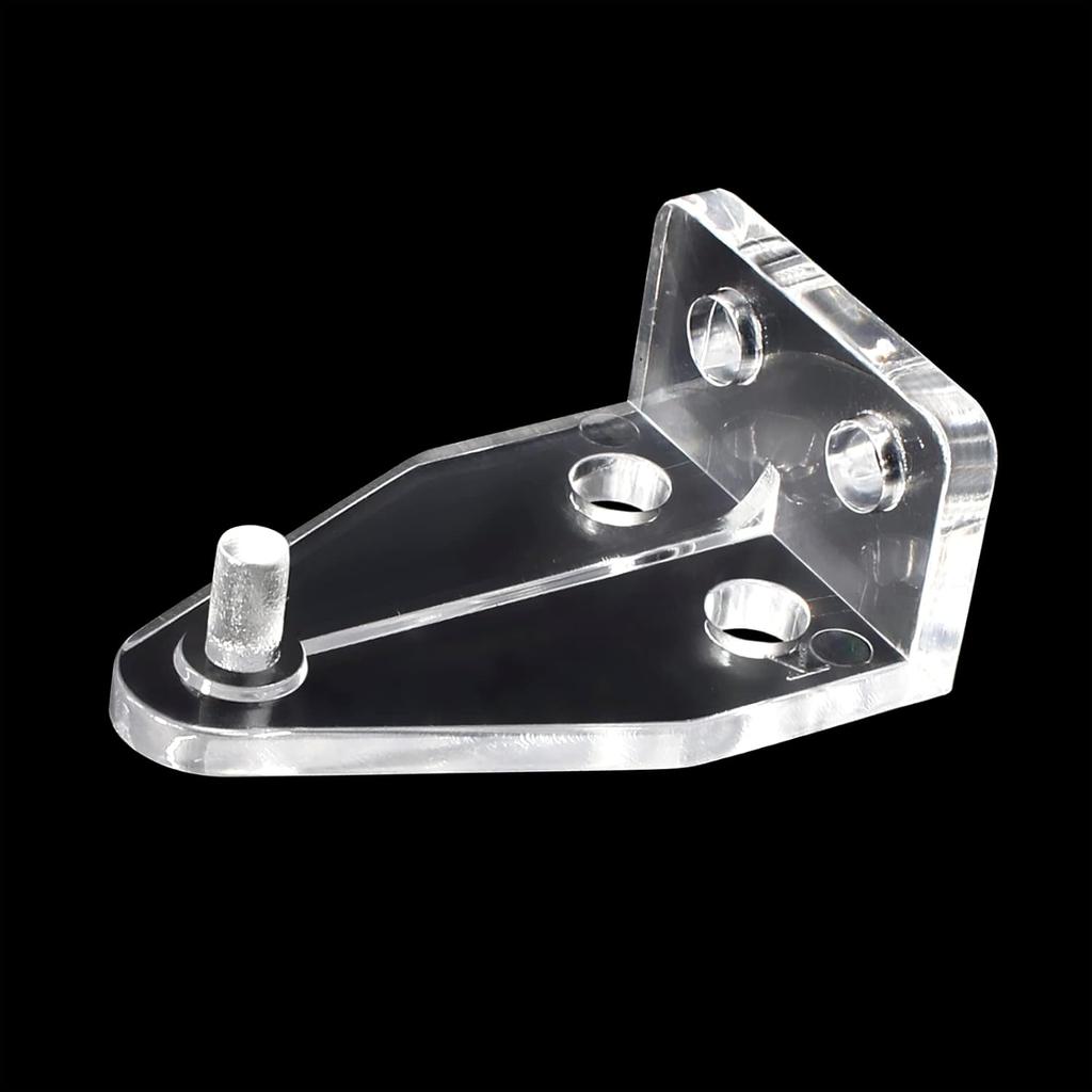Plastic Hold Down Brackets, 12 Pcs 1” Clear Plastic Blinds Hooks Blind Holder Replacements for Horizontal Blinds Shades Windows Doors