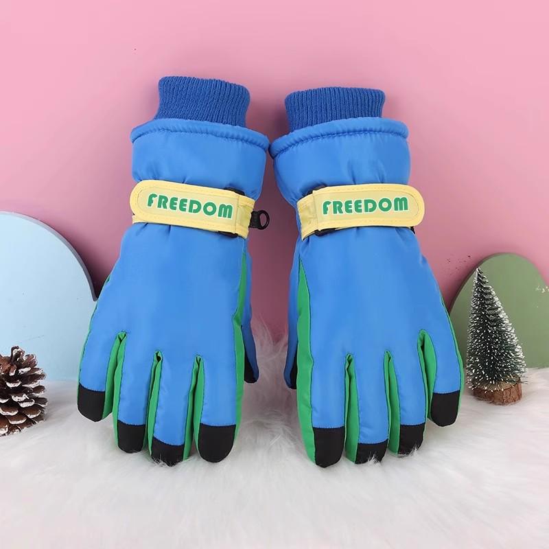 

Детские зимние лыжные перчатки: Плотный, морозостойкий, водонепроницаемый, ветрозащитный, нескользящий, теплый хлопок для детей от 3 до 17 лет.