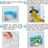 Whaline 6 Sheet Potted Plant Window Clings Hanging Vine Plant Eucalyptus Leaves Reble Window Decals for Home School Office Spring Summer Party