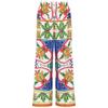 2024 European & American Women's Enamel Print Ruffle Swimsuit Set