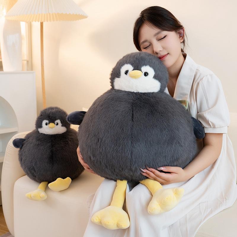 Belly Big Penguin Stuffed Toy Pillow Room Decoration Pp Cotton Filling Girl Gift