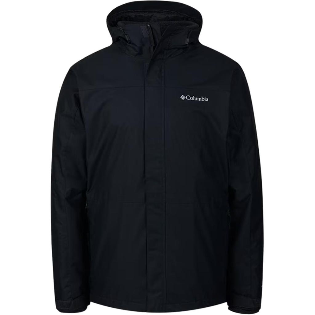 Columbia Hiking Interchange Waterproof Technology Outdoor Warm Windproof Rainproof Fleece Detachable Liner 3-In-1 Jacket Men Jackets Black WE4714-010