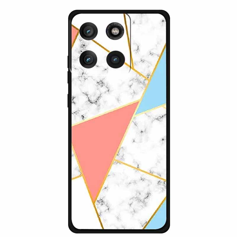 For Moto Edge 60 Pro Case XT2507-1 Coque Multi Colored Marble Pattern Soft Silicon Back Cover for Motorola Edge 60 Pro 5G Bumper