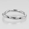 TIFFANY&Co. Curved band Ring Pt950Platinum #4.5(US Size) 3.3g Women Used