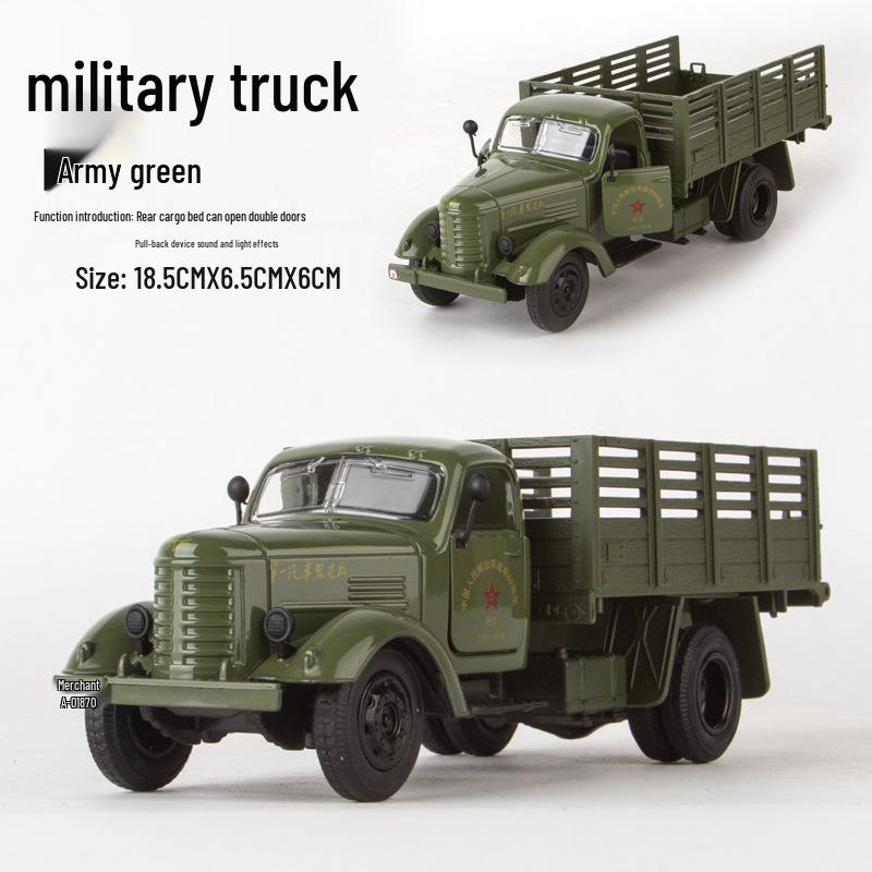 Shenghui 1:36 Jiefang Truck Alloy Model Pull-Back Toy with Sound & Light (Boxed).