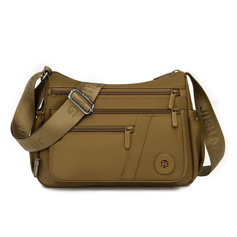 New casual fashion mother bag nylon cloth simple and lightweight multi-layer zipper large capacity travel messenger bag