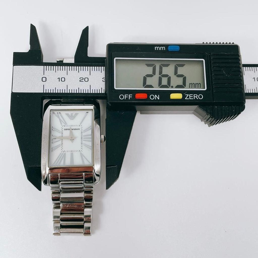 Used New battery/operating EMPORIO ARMANI watch quartz vintage Emporio Armani square quartz analog