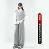 Scimitar pants women's new high-waisted sweatpants wide-leg banana pants straight-leg pants autumn and winter velvet sports pants