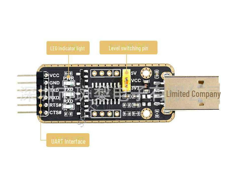 CH343 USB to UART Serial Module with Micro, Mini, Type-A, Type-C Interfaces