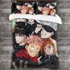 Jujutsu Kaisen Bedding Set Japan Famous Anime Duvet Cover Sets Comforter Bedclothes Twin Queen King Single Size Kids Gift