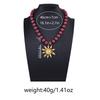 New Vintage Metal Sun Flower Pendant Necklaces Handmaed Beaded Choker Necklace For Women Holiday Party Jewelry Gifts