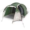 Zakito Europe Tunnel Camping Tent 4-person with Awning Green