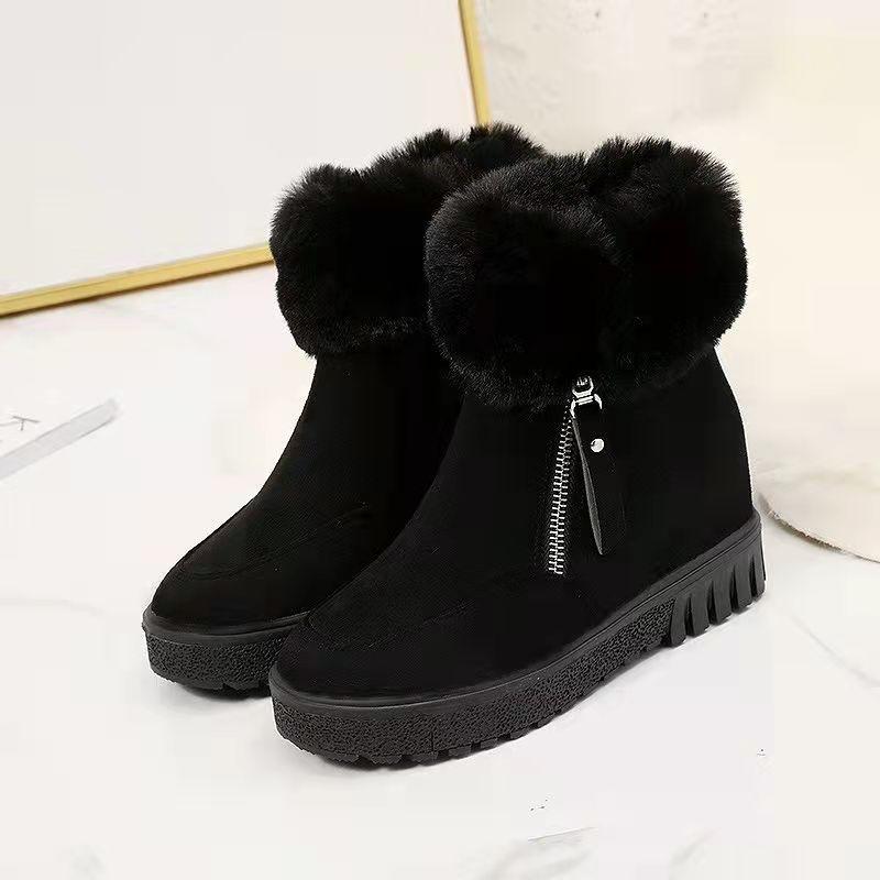 Snow Boots Women's Short Boots Winter New Student Thickened Short Boots Thick Soled Antiskid Plush Warm Cotton Shoes