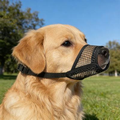Boza de Malla para Perros de Hocico Corto Bozal Ajustable Permite Jadeo