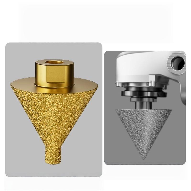 1Pcs 38/50mm Cone Punching Expanding Drill Bit Grinding Wheel Ceramic Tile Chamferer M10 Thread Diamond Beveling Chamfer Bit