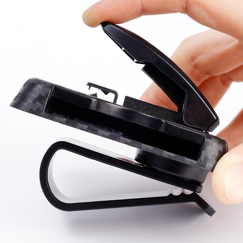 Ochelari de mașină Clips moi Parasolar Cutie ochelari de soare Clip universal pentru ochelari de soare Suport bilet card Fixare Husă stilou Accesorii ochelari