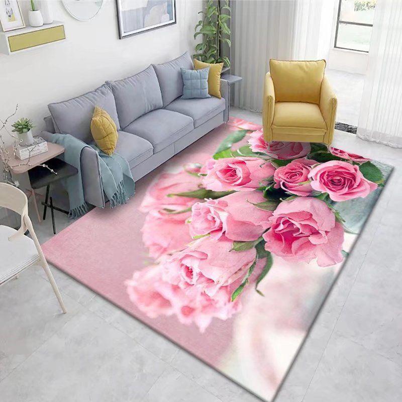 

3D цветочный ковер для дома, гостиной, спальни, дивана, коврика, декоративный коврик, нескользящий коврик 80*100cm