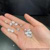 Irregular 7-8mm Bright Silver Freshwater Pearl Beads for DIY Jewelry