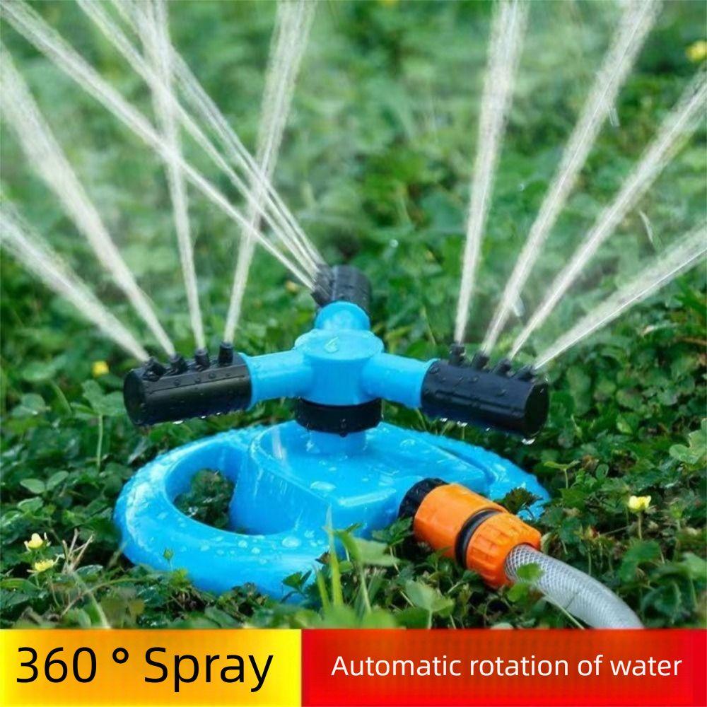 360 Degree Rotating Automatic Lawn Sprinkler Leak-proof Even Water Distribution Lawn Watering System Easy Installation
