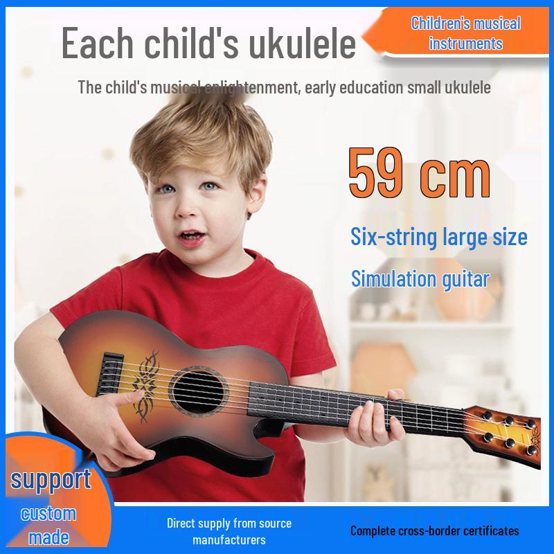 

Large Six-String Children s Ukulele Toy - Playable Music Enlightenment Instrument