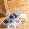 10Pcs Square/Round Silicone Chair Leg Caps Floor Protectors  Feet Pads Mute Solid Table Leg Cover Anti-slip Pad 1.8/2.8/2.5cm